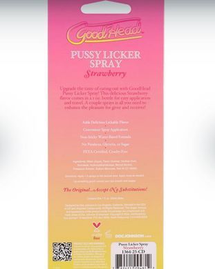 Спрей для кунилинуса Doc Johnson GoodHead Pussy Licker Spray Strawberry, клубника (29 мл) картинка