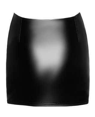Юбка мини с гартером Noir Handmade F345 Powerwetlook skirt with garter, размер S картинка