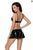 Эротический лаковый комплект Passion DEBY SET black S/M картинка