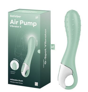 Вібратор для точки G Satisfyer Air Pump Vibrator 3 (діаметр 4-5,5 см) зображення