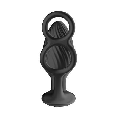 Анальна вібропробка з ротацією + пульт ДК Nexus Tornado Cock and Ball Ring (діаметр 3,9 см) зображення