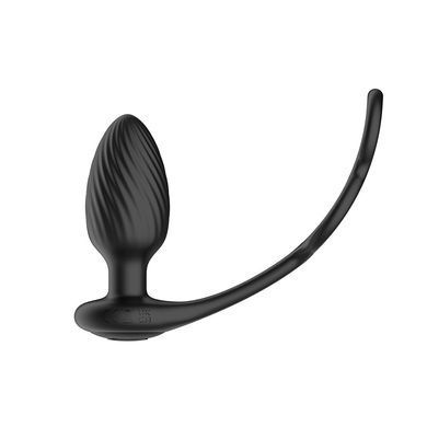 Анальна вібропробка з ротацією + пульт ДК Nexus Tornado Cock and Ball Ring (діаметр 3,9 см) зображення