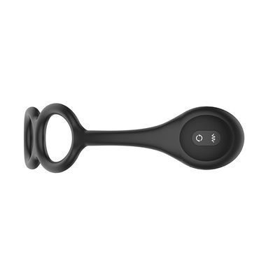 Анальна вібропробка з ротацією + пульт ДК Nexus Tornado Cock and Ball Ring (діаметр 3,9 см) зображення