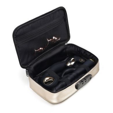 Вместительный кейс для игрушек с кодовым замком Dorcel DISCREET BOX LUXURY GOLD картинка