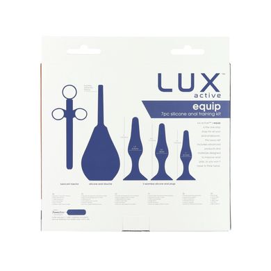 Набір анальних іграшок для новачків Lux Active Equip Silicone Anal Training Kit зображення