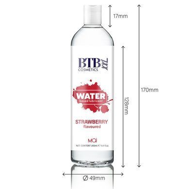 Лубрикант на водной основе MAI BTB FLAVORED STRAWBERRY, клубника (250 мл) картинка