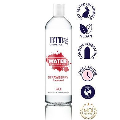 Лубрикант на водной основе MAI BTB FLAVORED STRAWBERRY, клубника (250 мл) картинка