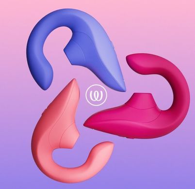 Вакуумний кліторальний стимулятор-вібратор Womanizer Blend Vibrant Rose зображення