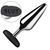 Металева анальна пробка Master Series Butt Slut Metal & Silicone Butt Plug Silver (діаметр 3,8 см) зображення