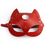 Червона маска кішечки з натуральної шкіри Art of Sex Cat Mask зображення