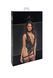 Боди с кружевным верхом и подвязками Noir Handmade F297 Libido Deep-V bodysuit with collar, perl chain and garter, размер S картинка 6