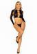Комплект топ + стринги Leg Avenue Long sleeve crop top & string Black One Size картинка 6