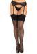 Панчохи з поясом зі стразами Leg Avenue Wide Top Rhinestone Sheer Stockings Black One Size картинка 1