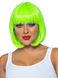 Перука неонова Leg Avenue 12" Neon short bob wig Neon Green картинка 1