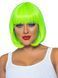 Парик неоновый Leg Avenue 12" Neon short bob wig Neon Green картинка 1