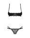 Відвертий комплект з доступом Obsessive Nutris 2-pcs crotchless set, розмір XS/S картинка 3