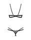Відвертий комплект з доступом Obsessive Nutris 2-pcs crotchless set, розмір XS/S картинка 4