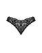 Кружевные стринги с открытым доступом Obsessive Donna Dream crotchless thong Black, размер XL/2XL картинка 4