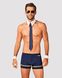 Еротичний костюм пілота: боксери, манжети, комір, окуляри Obsessive Pilotman set, розмір S/M картинка 1