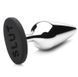 Металева анальна пробка Master Series Butt Slut Metal & Silicone Butt Plug Silver (діаметр 3,8 см) картинка 3
