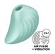 Вакуумный клиторальный стимулятор - ракушка с вибрацией Satisfyer Pearl Diver Mint картинка 1