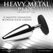 Металева анальна пробка Master Series Butt Slut Metal & Silicone Butt Plug Silver (діаметр 3,8 см) картинка 9