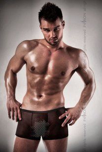 Мужские эротические трусы Passion SHORT 025 black L/XL картинка