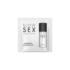 Пробник разогревающего съедобного массажного масла Bijoux Indiscrets Sachette Slow Sex Warming massage oil (2 мл) картинка