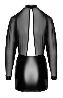 Эротическое платье Noir Handmade F348 Powerwetlook and tulle dress, размер L картинка