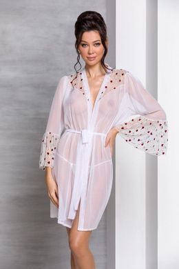 Воздушный пеньюар Passion LOVELIA PEIGNOIR white, размер S/M картинка
