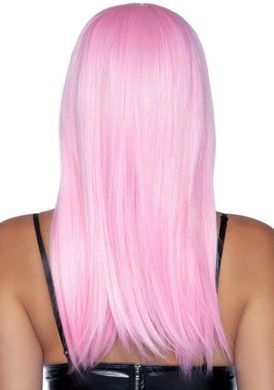 Парик длинный прямой с челкой Leg Avenue Long straight bang wig Pink (61 см) картинка