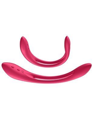 Универсальный гибкий вибратор для пар с зауженным кончиком Satisfyer Elastic Joy Red (диаметр 2,4 см) картинка