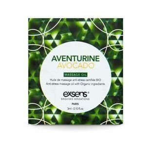 Пробник масажного масла EXSENS Anti-Stress Aventurine Avocado 3мл зображення