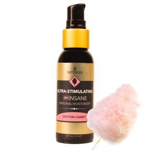 Стимулюючий лубрикант на гібридній основі Sensuva Ultra-Stimulating On Insane Cotton Candy, солодка вата (57 мл) зображення