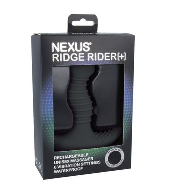 Масажер простати з вібрацією Nexus Ridge Rider Plus Black, чорний зображення