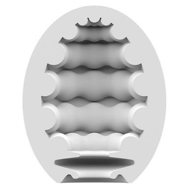 Самосмазывающийся одноразовый мастурбатор-яйцо Satisfyer Masturbator Egg Riffle (рифленое) картинка