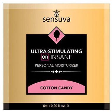 Стимулюючий лубрикант на гібридній основі Sensuva Ultra-Stimulating On Insane Cotton Candy, солодка вата (57 мл) зображення