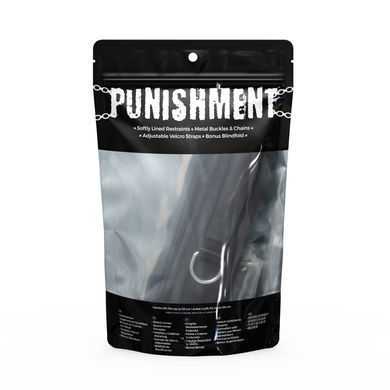 Крестовина + повязка на глаза Punishment Hog-Tie Black картинка