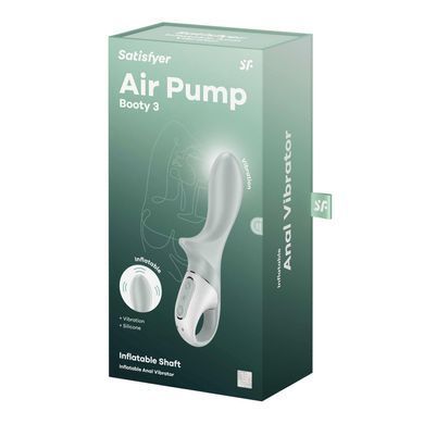 Анальний надувний вібратор Satisfyer Air Pump Booty 3 (діаметр 4-5,5 см) зображення