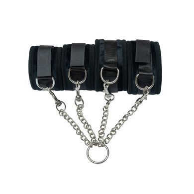 Крестовина + повязка на глаза Punishment Hog-Tie Black картинка