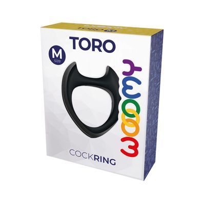 Ерекційне кільце Wooomy Toro Black, розмір M (діаметр 2,9 см) зображення
