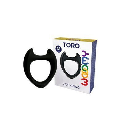 Ерекційне кільце Wooomy Toro Black, розмір M (діаметр 2,9 см) зображення