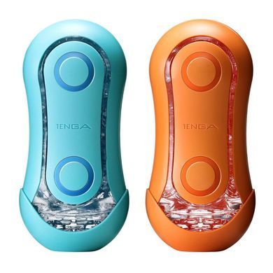 Мастурбатор зі стимулюючими кульками та регульованим тиском Tenga Flip Orb Ocean Blue зображення