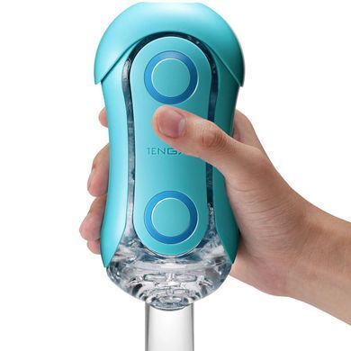 Мастурбатор зі стимулюючими кульками та регульованим тиском Tenga Flip Orb Ocean Blue зображення
