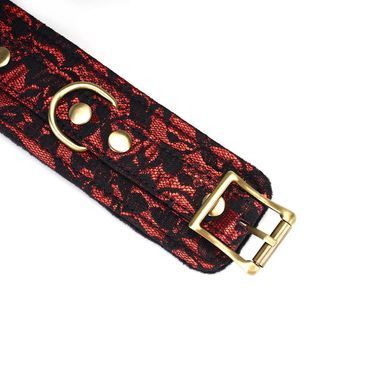 Шкіряні поножі з мереживом Liebe Seele Victorian Garden Ankle cuffs зображення