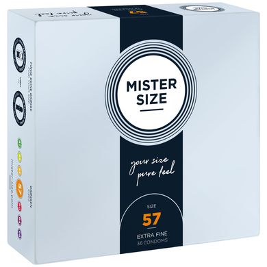 Презервативи тонкі Mister Size pure feel, розмір 57 (36 шт) зображення