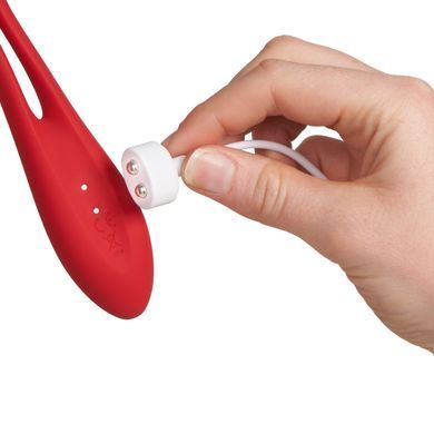 Универсальный гибкий вибратор для пар с зауженным кончиком Satisfyer Elastic Joy Red (диаметр 2,4 см) картинка