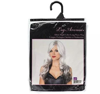 Парик длинный прямой с челкой Leg Avenue Long straight bang wig Pink (61 см) картинка