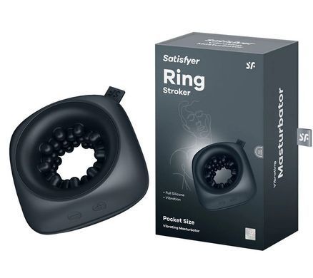 Компактний мастурбатор з вібрацією Satisfyer Ring Stroker зображення