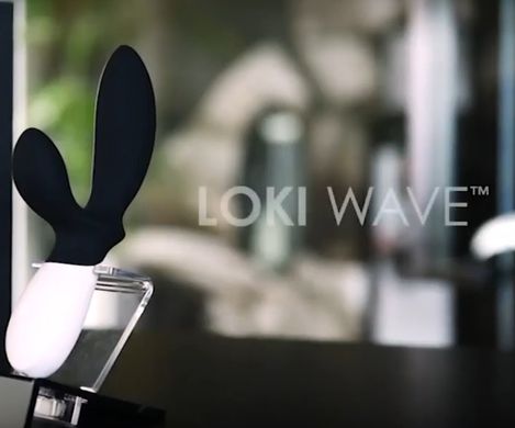 Массажер простаты с технологией WaveMotion LELO Loki Wave Obsidian Black (диаметр 3,5 см) картинка